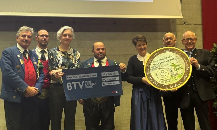 Neujahrsempfang und Übergabe Schießscheibe an Pfarre