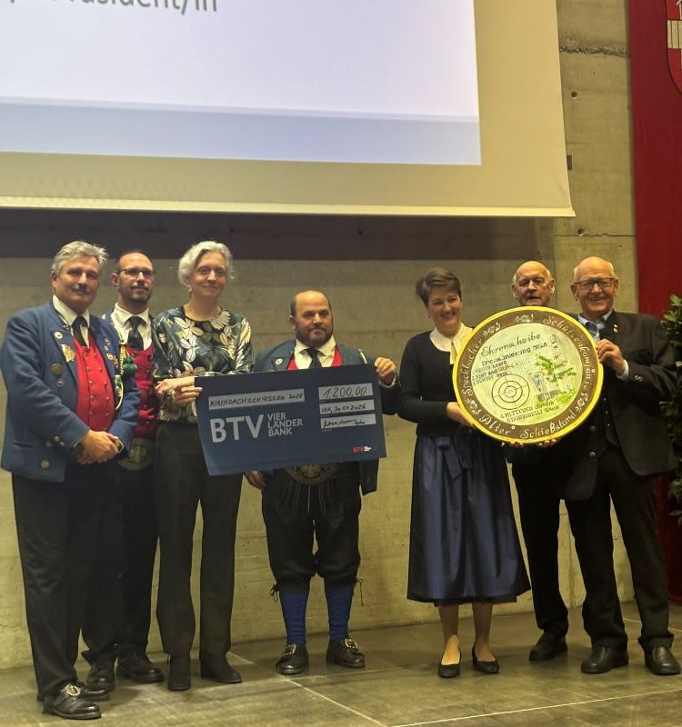 Neujahrsempfang und Übergabe Schießscheibe an Pfarre